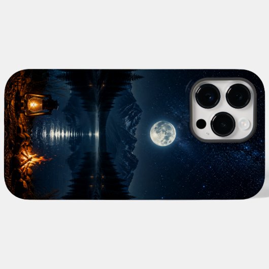 Cell Phone Case Mountain Moonlight Case-Mate iPhoneケース (裏面 (横))