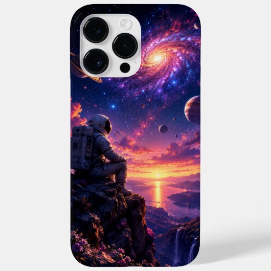 Cell Phone Case Rests the Astronaut Case-Mate iPhoneケース (裏面)