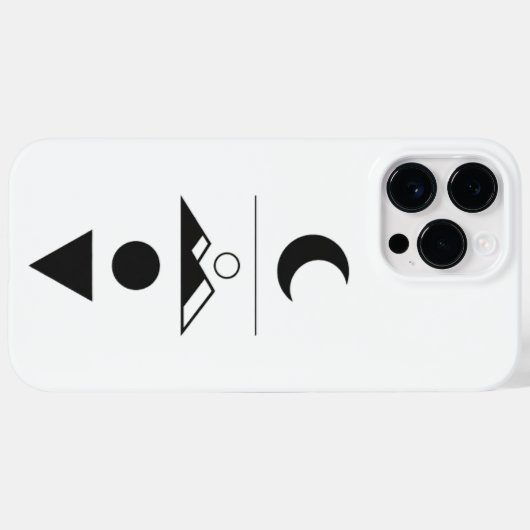 Cell Phone Case Simple Design v1.30 Case-Mate iPhoneケース (裏面 (横))