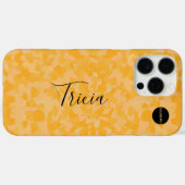 Cell Phone Case Yellow Camouflage HAMbyWG Case-Mate iPhoneケース (裏面 (横))