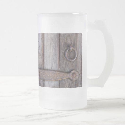 Cellar Door Handle Frosted Glass Beer Mug フロストグラスビールジョッキ (右)