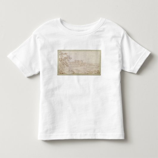 Celle聖者雲、c.1750の館の眺め トドラーTシャツ (正面)