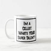 Cellistのすごい才能。コーヒーマグ コーヒーマグカップ (左)