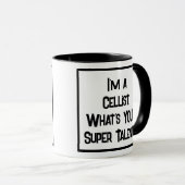 Cellistのすごい才能。2トーンコーヒーマグ マグカップ (正面右)