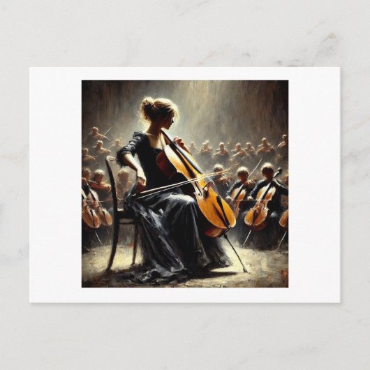 Cellistプレイヤー ポストカード (正面)