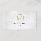 Cellist金ゴールドチェロアイコン名刺 名刺 (正面)