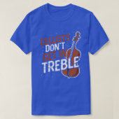 Cellist Cello Treble Clef Tシャツ (デザイン正面)