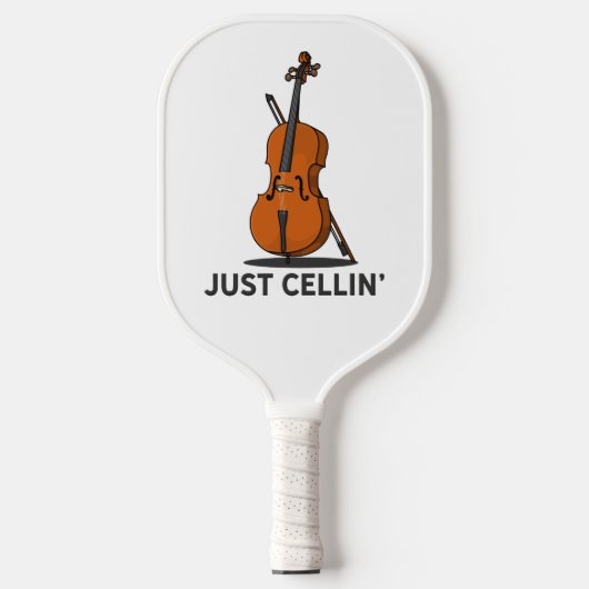 Cellist Just Cellin Fiddle Player ピックルボールラケット (正面)