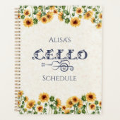 Cellist Musical Rehearsal Schedule and Planner プランナー手帳 (正面)