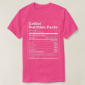 Cellist Nutrition Facts  Tシャツ (デザイン正面)