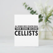 Cellistsミュージックデザイン ポストカード (スタンド正面)
