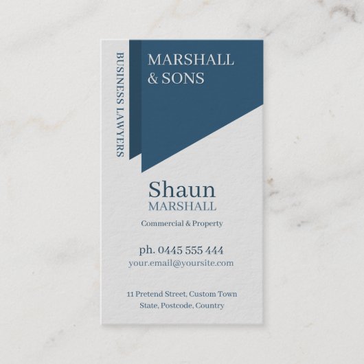 Cello Blue Stylish Executive Corporate  名刺 (正面)