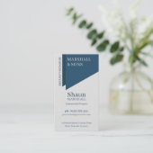 Cello Blue Stylish Executive Corporate  名刺 (スタンド正面)