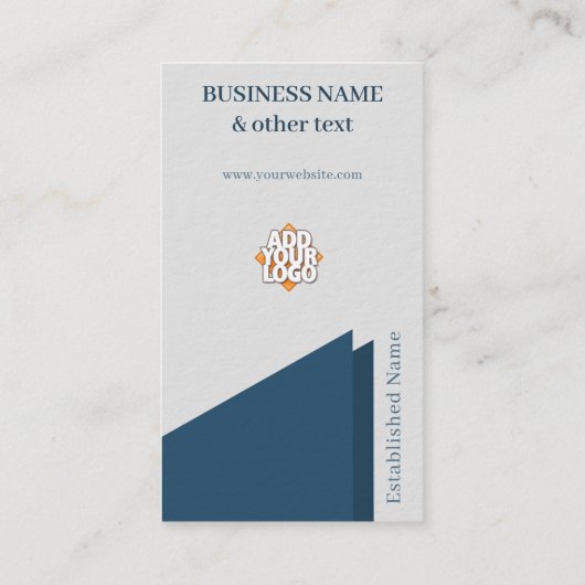 Cello Blue Stylish Executive Corporate  名刺 (裏面)