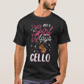 Cello Girl Cellist Cello Player 2 Tシャツ (正面)