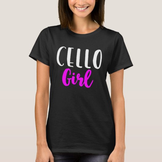 Cello Girl Player Women  Cute Cellist Tシャツ (正面)