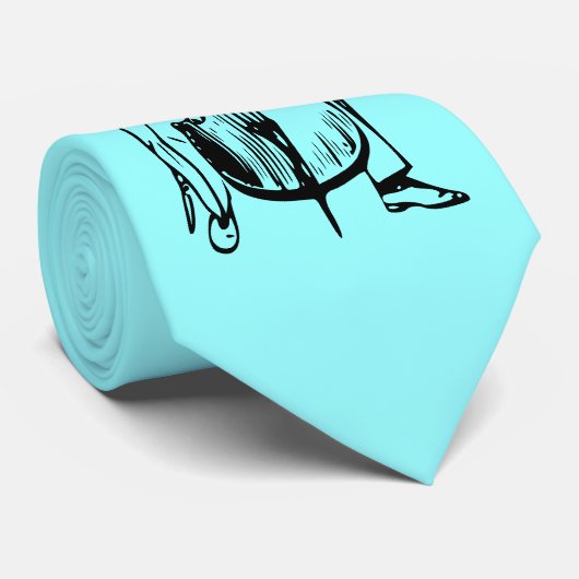 Cello man plays Bach ネクタイ (ロール)