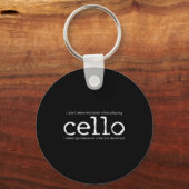 Cello Player Cellist Funny Gift キーホルダー (正面)