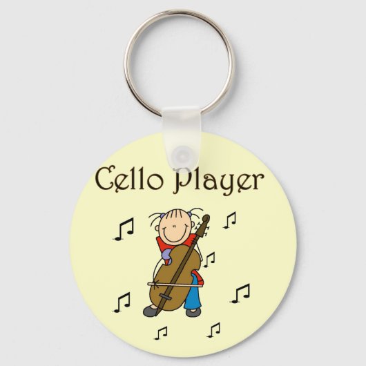 Cello Player Tshirts and Gifts キーホルダー (正面)