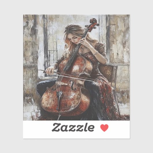 Cello Serenade by the Window シール (シート)