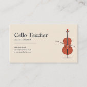 Cello Teacher 名刺 (正面)