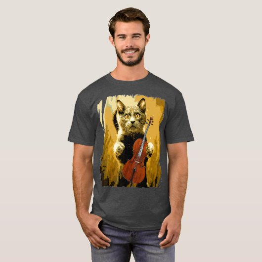 Cello Violoncello Cellist Gift Funny Musical Tシャツ (正面フル)