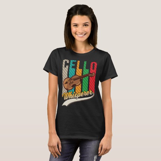 Cello Whisperer Cello Player Cellist Tシャツ (正面フル)