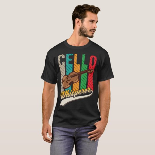 Cello Whisperer Cello Player Cellist Tシャツ (正面フル)