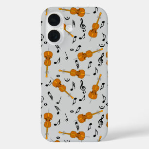 CellosとBlack Music Notes iPhone 16ケース