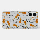 CellosとBlack Music Notes Case-Mate iPhoneケース (裏面 (横))