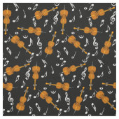 Cellos Music Notesのパターン ファブリック (見本)