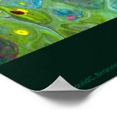 "Cells In Conflict", acrylic, abstract, expression ポスター (角)