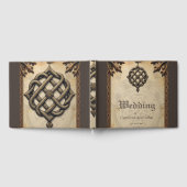 Celtic art and floral splendor in warm tones.  ゲストブック (全面)