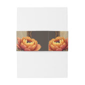 Celtic art and floral splendor in warm tones. 招待状ベリーバンド (裏面例)