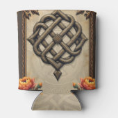 Celtic art and floral splendor in warm tones.  缶クーラー (裏面)