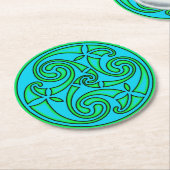 Celtic Art & Design Paper Coasters ラウンドペーパーコースター (アングル)