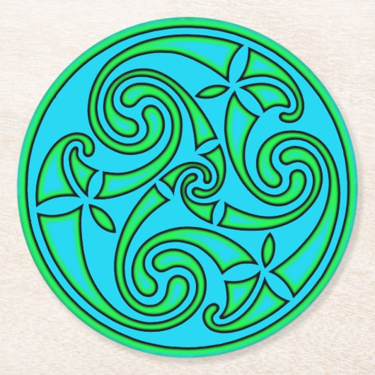 Celtic Art & Design Paper Coasters ラウンドペーパーコースター (正面)