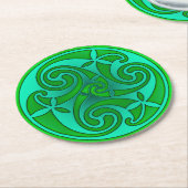 Celtic Art & Design Paper Coasters ラウンドペーパーコースター (アングル)