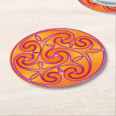 Celtic Art & Design Paper Coasters ラウンドペーパーコースター (アングル)