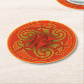 Celtic Art & Design Paper Coasters ラウンドペーパーコースター (アングル)