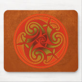 Celtic Art Spiral Design Mouse Mat マウスパッド (正面)