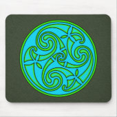 Celtic Art Spiral Design Mouse Mat マウスパッド (正面)