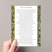 Celtic Bloom アクリル招待状 (インサイチュ (ポータブル))