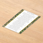 Celtic Bloom アクリル招待状 (レイダウン)