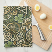 Celtic Bloom キッチンタオル (四つ折り)