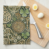 Celtic Bloom キッチンタオル (四つ折り)