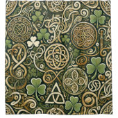 Celtic Bloom シャワーカーテン (正面)