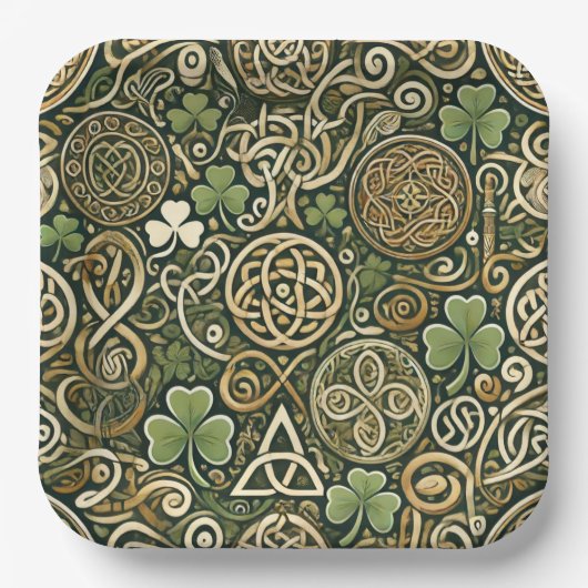 Celtic Bloom ペーパープレート (正面)