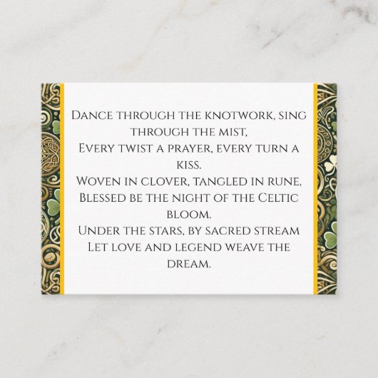 Celtic Bloom 名刺 (正面)