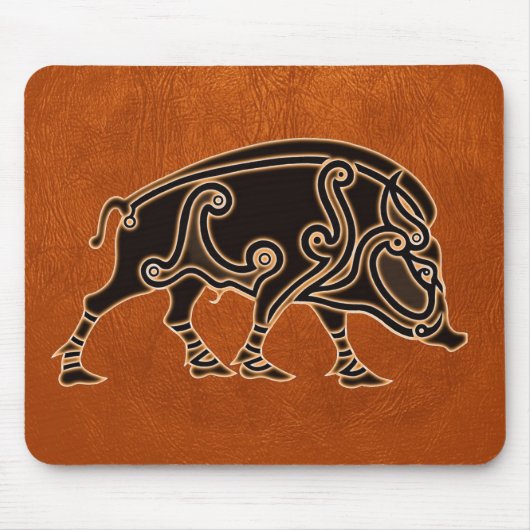 Celtic Boar Mouse mat マウスパッド (正面)